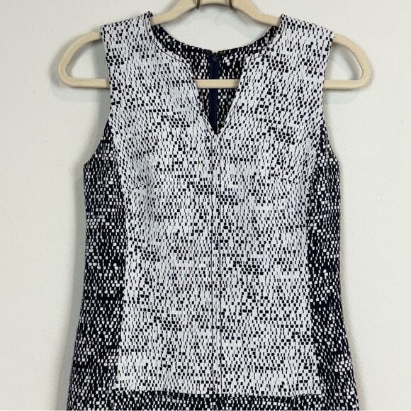 10 Crosby Derek Lam Navy White Shift Dress 0 - Picture 2 of 10